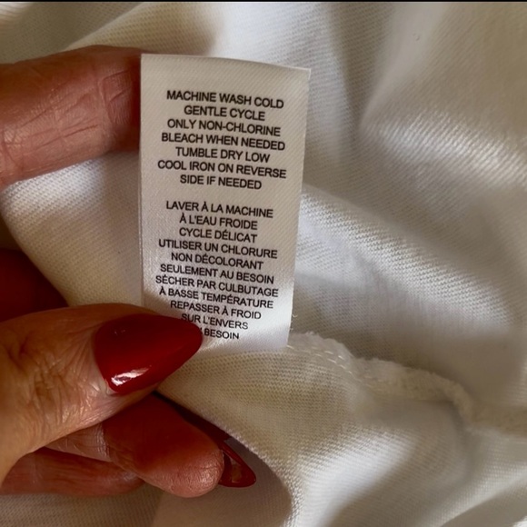 Chic White City Graphic Tee with gold accents - Picture 8 of 11